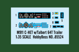 HobbyBoss | 85524 | M911 C-HET w/ Talbert 64T Trailer | 1:35