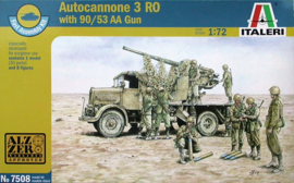 Italeri | 7508 | Autocannone 3RO with 90/53 AA Gun | 1:72
