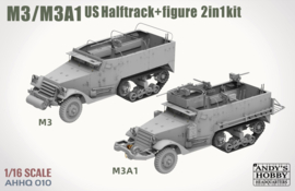 Andy's HHQ | AHHQ-010 | MM3/M3A1 US WWII Halftrack 2in1 | 1:16