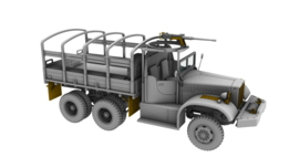 IBG | 72084 | Diamond T 968 Softcab Cargo Truck with M2 MG | 1:72