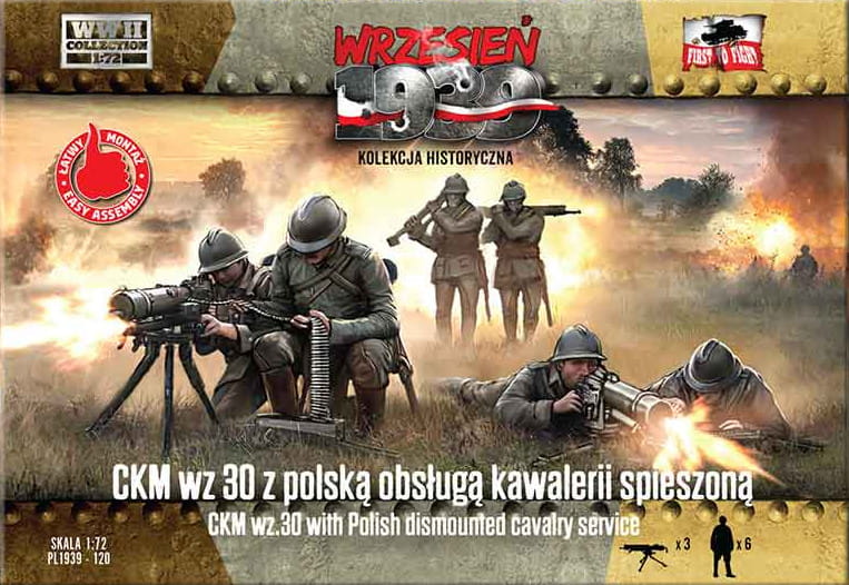 FTF | 120 | Polish CKM wz.30 MG with dismounted cavalry crew | 1:72