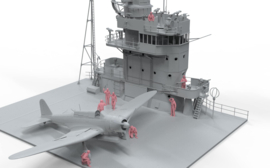 Border Model | BSF-001 | Akagi Bridge W/Flight Deck and Nakajima B5N2 Kate Combo | 1:35