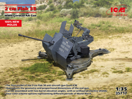 ICM | 35717 | Flak 38 WWII German AA Gun | 1:35