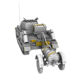 IBG | 35080 | Pz.Kpfw. II Ausf.b Light Tank with fuel trailer | 1:35