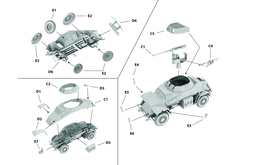 FTF | 047 | German Light Armored Car Sd.Kfz.222 | 1:72
