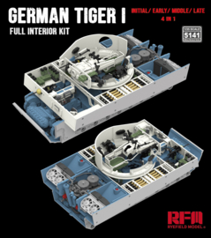 RFM | 5141 | Tiger I interior kit: Initial/ Early/ Mid/ Late | 1:35