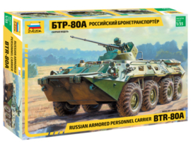 Zvezda | 3560 | BTR-80A Armored Personnel Carrier (APC) | 1:35