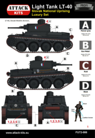 Attack | FU72-006 | Light Tank LT-40 Slovak Uprising (SNP) Luxury Set | 1:72