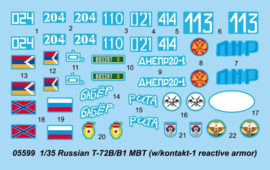 Trumpeter | 05599 | Russian T-72B/B1 MBT | 1:35