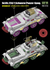RFM | 5154 | Sd.Kfz. 234/1 schwerer Pz.Spähwagen Full Interior | 1:35