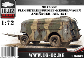 16.02 | 3D72002 | Flugbetriebsstoff-Kesselwagen Anhänger (Sd.Ah. 454) | 1:72