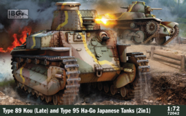 IBG | 72042 | Type 89 Kou (Late) + Type 95 Ha-Go (2 in 1) | 1:72