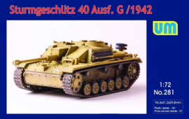 UM | 281 | Sturmgeschutz 40 Ausf.G early version | 1:72