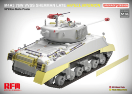 RFM | 5136 | M4A3 Sherman 76W VVSS Late w/Interior (upgrade) | 1:35