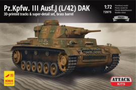 Attack | 72975 | Pz.Kpfw. III Ausf.J (L/42) DAK | 1:72