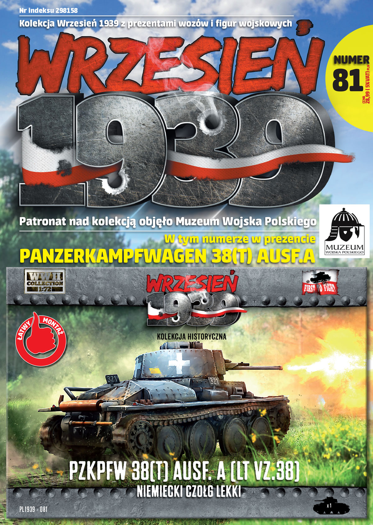 FTF | 081 | German light tank PzKpfw 38(t) Ausf.A (LT vz. 38) | 1:72