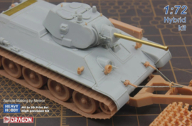 Heavy Hobby | PK72005 | WWII T34/76 Soviet Medium Tank with Mine Roller | 1:72