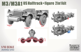 Andy's HHQ | AHHQ-010 | MM3/M3A1 US WWII Halftrack 2in1 | 1:16