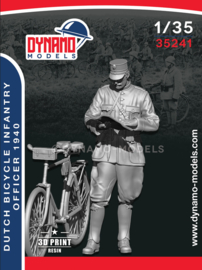Dynamo | 35241 | Dutch Army Infantry Bicycle Officer 1940 w.Bicycle | 1:35