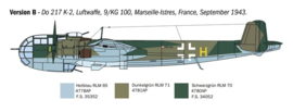 Italeri | 1488 | Dornier Do 217K-1/K-2 w/ Fritz-X | 1:72