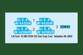HobbyBoss | 83831 | US GMC CCKW-352 Steel Cargo Truck | 1:35