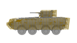 IBG | 72118 | BTR-4E Ukrainian APC with slat armor | 1:72