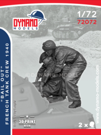 Dynamo | 72072 | 1940 French Tank Crew “Bail Out” Set | 1:72