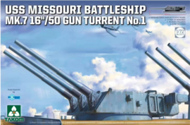 Takom | 5015 | USS Missouri Battleship MK.7 16"/50 gun turret No.1 | 1:72