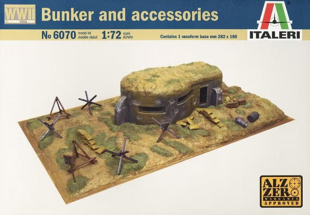 Italeri | 6070 | WWII Bunker and Accessories | 1:72