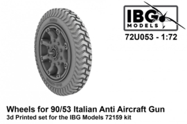 IBG | 72U053 | Wheels for 90/53 Italian Anti Aircraft Gun | 1:72