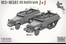Andy's HHQ | AHHQ-35001 | M3 and M3A1 U.S. WWII Halftrack COMBO | 1:35