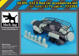 Black Dog | T72203 | Sd.Kfz. 232 -6 rad car- Accessories Set | 1:72