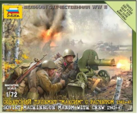 Zvezda | 6104 | Soviet Maxim and crew 1941-43 | 1:72