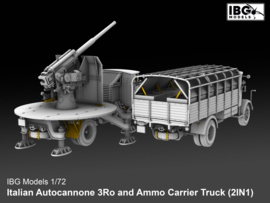 IBG | 72095 | Italian Autocannone 3Ro and Ammo Carrier Truck (2 in 1) | 1:72