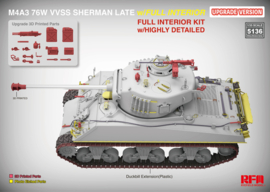 RFM | 5136 | M4A3 Sherman 76W VVSS Late w/Interior (upgrade) | 1:35