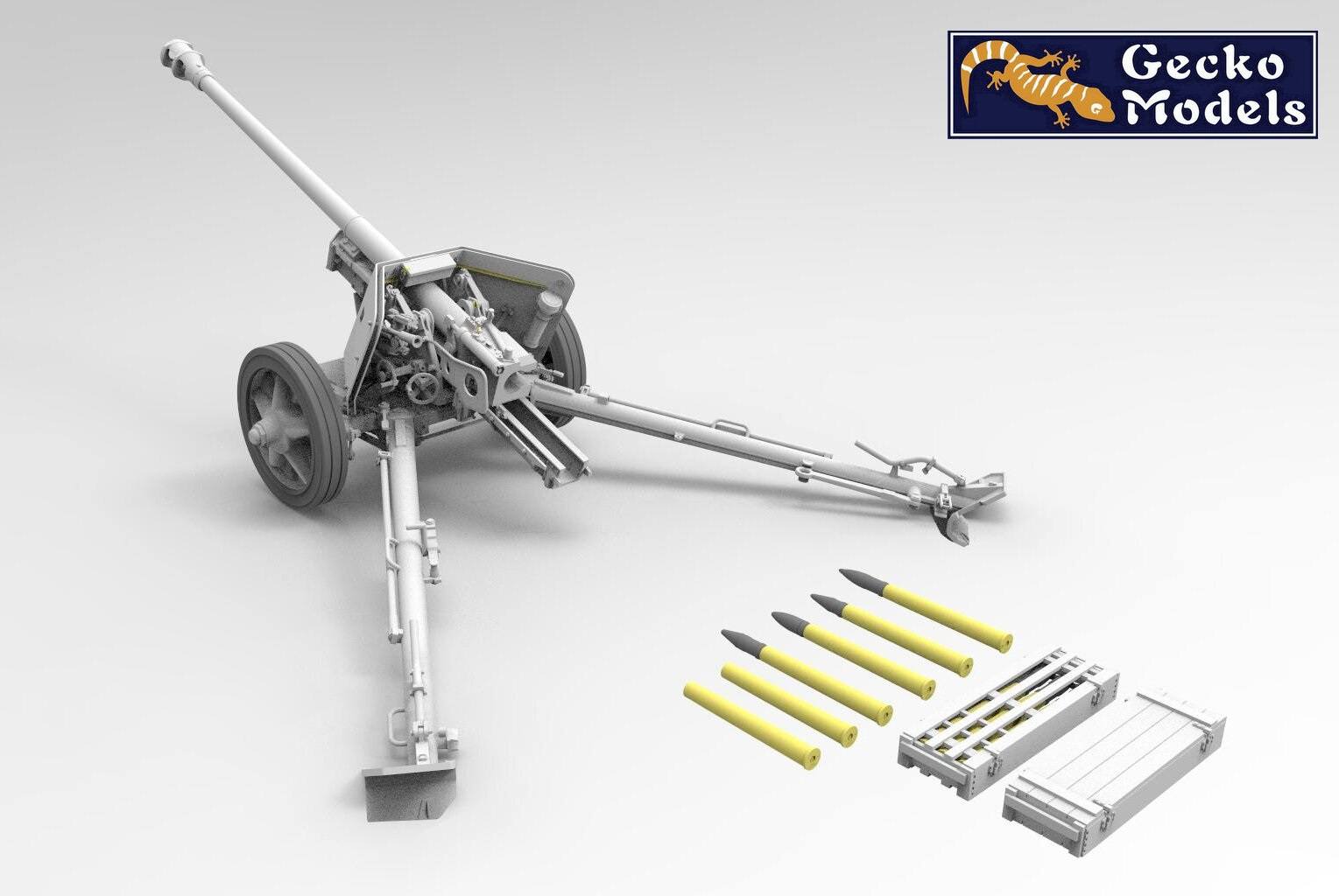 Gecko | 16GM0012 | German 7.5cm Pak 40 Anti-Tank Gun Early Production | 1:16