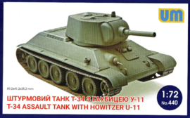 UM | 440 | T-34 Assault tank with howitzer U-11 | 1:72