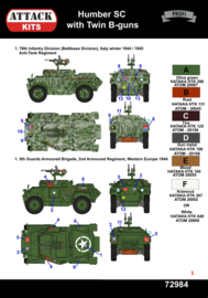 Attack | 72984 | Humber Scout Car with Twin B-Guns | 1:72