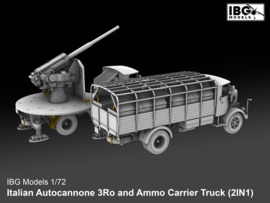 IBG | 72095 | Italian Autocannone 3Ro and Ammo Carrier Truck (2 in 1) | 1:72