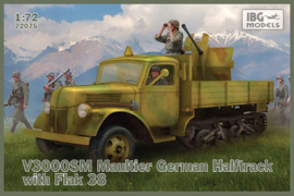 IBG | 72075 | V3000SM German Maultier with Flak 38 | 1:72
