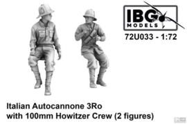 IBG | 72U033 | Italian Autocannone 3Ro with 100mm Howitzer Crew | 1:72