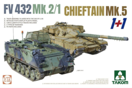 Takom | 5008 | 2 kits Combo FV432 Mk.2/1 and Chieftain Mk. 5 | 1:72