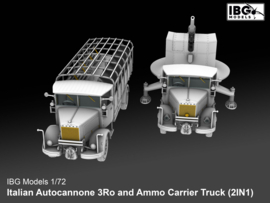 IBG | 72095 | Italian Autocannone 3Ro and Ammo Carrier Truck (2 in 1) | 1:72