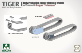 Takom | 2022 | Tiger I Early Production with Steel Wheels w/zimmerit | 1:35