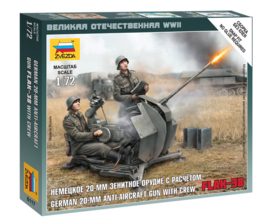 Zvezda | 6117 | Flak-38 and Crew | 1:72