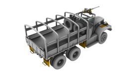 IBG | 72084 | Diamond T 968 Softcab Cargo Truck with M2 MG | 1:72