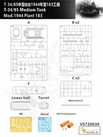 Vespid | 720030 | T-34/85 Mod.1944 Plant 183 | 1:72