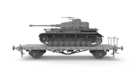 Border Model | BT-025 | Panzer IV Ausf.J early/mid w/Ommr Flatbed railway | 1:35