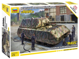 Zvezda | 5073 | Maus super heavy German tank | 1:72
