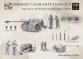 Border Model | BT-051 | German 7.5cm Anti-Tank Gun PaK 40 | 1:35